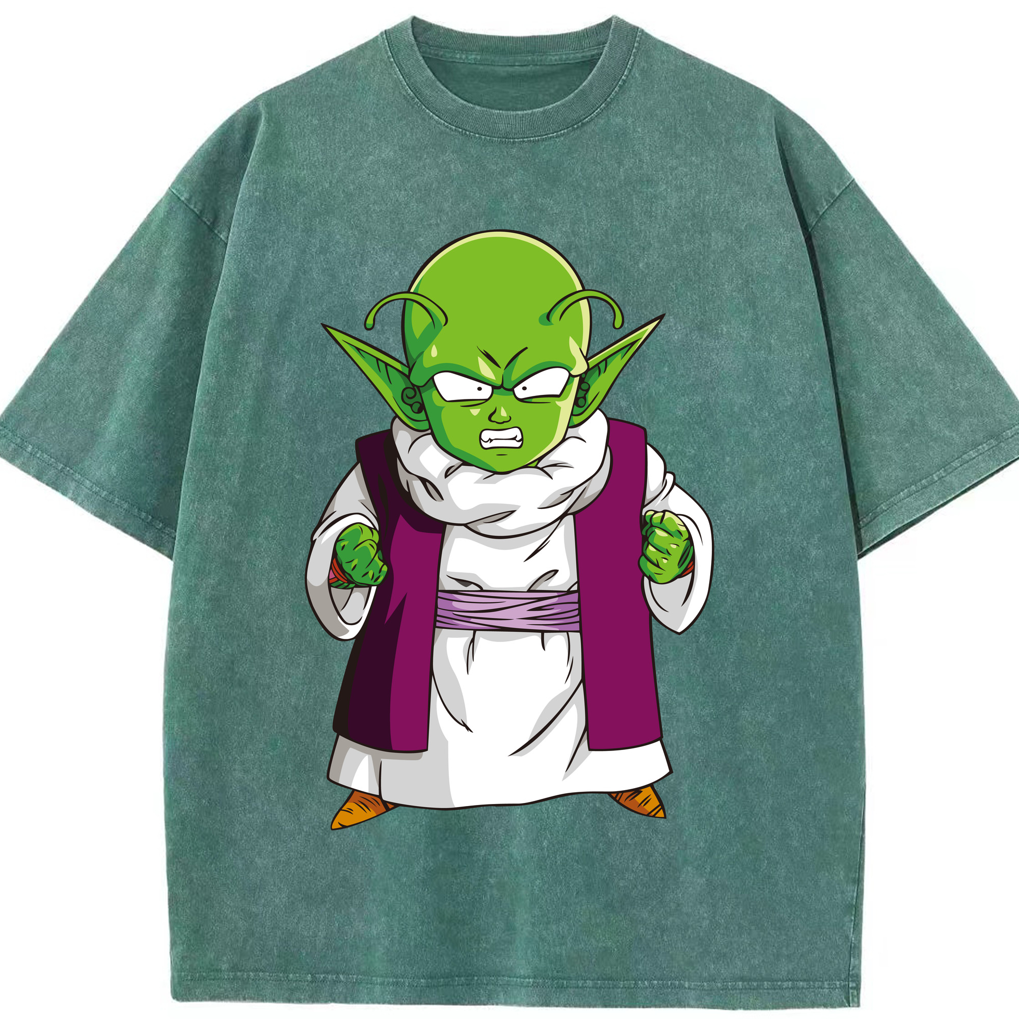 （画像用） ドラゴンボール ピッコロ DRAGON BALL Piccolo 綿100% ヴィンテージ風 半袖Tシャツ（フロントプリント）